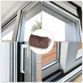 Uxcell Self Adhesive Brush Seal Weather Stripping 9 16 X 3 8 4ft Door Strip For Sliding Sash Window Wardrobe Brown