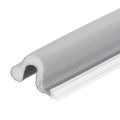 20ft Kerf Weather Stripping Door Seal V-shaped Strip Foam Soundproof Weatherstripping For Large Gaps Insulation Grey Cover 
