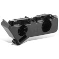 Ch1067145 Front Outer Bumper Cover Support Bracket For Dodge Charger 2011 2014 Passenger Right Side Polished Black Plastic 