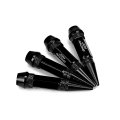 Auto Dynasty 60mm Anodized Aluminum Valve Stem Caps Spiked Head Design Car Accessories Universal Fit For Most Vehicles Black