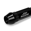 Auto Dynasty 60mm Anodized Aluminum Valve Stem Caps Spiked Head Design Car Accessories Universal Fit For Most Vehicles Black