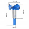 Uxcell Forstner Drill Bits 42mm Tungsten Carbide Wood Hole Saw Auger Opener Woodworking Hinge Drilling Boring Bit Cutter Blue