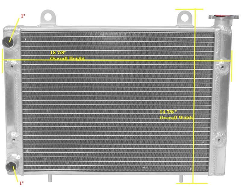 Zongheng All Aluminum Radiator For 2010-2013 Polaris Ranger Xp 800 4 X 2011 2012