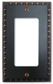 Amertac 90rvb Egg Dart Aged Bronze Cast Wall Plate 1 Rocker 