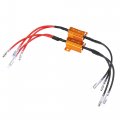 X Autohaux 2pcs Dc 12v 25w 6 8 Ohm Motorcycle Resistor Led Flasher Turn Signal Indicator Adaptor For Motorbike Yamaha Suzuki