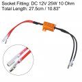 X Autohaux 2pcs Dc 12v 25w 6 8 Ohm Motorcycle Resistor Led Flasher Turn Signal Indicator Adaptor For Motorbike Yamaha Suzuki