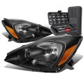 Auto Dynasty Black Housing Amber Corner Head Lamps Tool Kit For Sienna 04-05