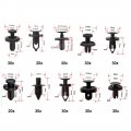 Vigorwork 280pcs He52 Car Push Pin Plastic Rivet Bumper Fastener Hole Retainer Engine Cover Door Trim Panel Clip Fasteners With
