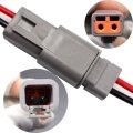 2 Pin Automotive Sealed Electric Plug Male Female Waterproof Connector Wire Harness Dtp Series Dtp06-2s Dtp04-2p With 12 Awg