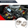Uxcell 16pcs Stainless Steel Adjustable Car Fuel Hose Clamp Pipe Tube Tight Clip 8-16mm