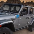 Cherocar For Jeep 4xe Electric Charging Ports Trim Cover Antidust Antiscrach Protector Wrangler 2021-2022 Light Blue