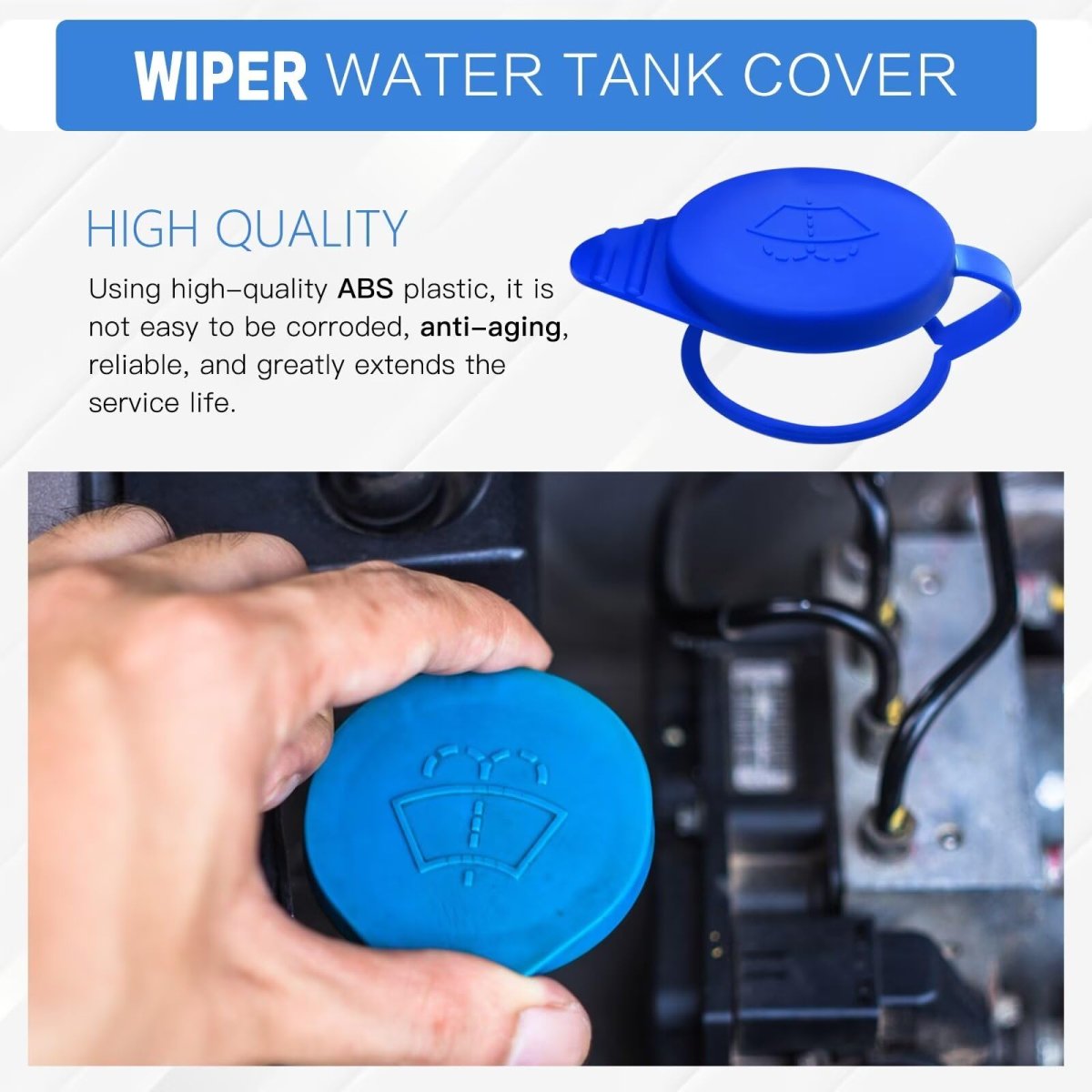 4pcs Windshield Washer Fluid Reservoir Tank Cap For Ford Focus 2012 2018 And Transit Connect 2020 Cp9z17a605a Cp9z-17a605-a