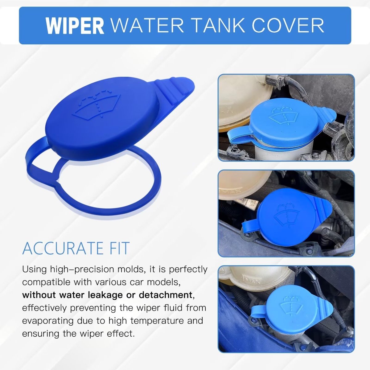 4pcs Windshield Washer Fluid Reservoir Tank Cap For Ford Focus 2012 2018 And Transit Connect 2020 Cp9z17a605a Cp9z-17a605-a