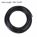 Uxcell Pneumatic Pu Air Tubing Kit With Push To Connect Fittings For Hose Line Pipe 4mm Od 10 Meters Black