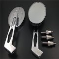 Httmt Mt027 Ttt004- Motorcycle Chrome Running Mirror Compatible With Cbr600 900 929 954 1000rr Oval Shape Yamah Yzfr1 R6 Fzr600