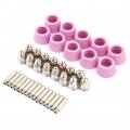 40pcset Ag60 Sg55 Plasma Cutter Cutting Torch Electrode Nozzles Cups Kit Accessories Steel Mill For Ag-60 Cut60 Lgk60 P-60