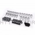 Httmt Mt215-016-rd- Silver Normal Fairing Bolts Kit Compatible With 2003-2006 Kawasaki Ninja Zx6r Zx 636 Zx6rr