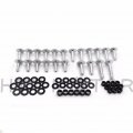 Httmt Mt215-016-rd- Silver Normal Fairing Bolts Kit Compatible With 2003-2006 Kawasaki Ninja Zx6r Zx 636 Zx6rr