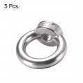 Uxcell Lifting Eye Nut M12 Female Thread 304 Stainless Steel Round Shape For Rope Fitting Pack Of 5