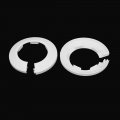 Uxcell 50mm Plastic Wall Flange Radiator Water Pipe Cover White 4pcs
