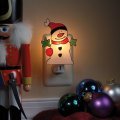 Westek 75071 Stained Glass Snowman Manual On Off Nite Lite 