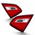 2-pieces Inner Driver Passenger Side Oe-style Red Lens Trunk Lid Tail Light Housing Lamp Assembly Replacement For 2016-2018 
