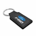 Ipick Image Compatible With Ford F-150 Rectangular Black Leatherette Key Chain