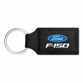 Ipick Image Compatible With Ford F-150 Rectangular Black Leatherette Key Chain