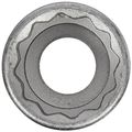 Stahlwille 45-14 Steel Bi-hexagon Socket 3 8 Drive 12 Points 14mm Diameter 30mm Length 19 4mm Width 