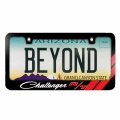 Ipick Image Made For Dodge Challenger R T Classic Red Stripe Black Metal License Plate Frame