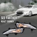 G-plus Front Bumper Turn Signal Lights Led Drl Fog Lamps Compatible With Chevy Malibu 2019 2020 2021 2022 84575553 84575552