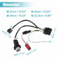 X Autohaux 1 Pair Headlights Wiring Adapter For Ram 1500 2500 3500 2013-2018 Factory Projector Headlight To Base Reflector