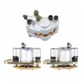 Labwork Front Rear Brake Calipers W Pads Replacement For Polaris Scrambler 400 500 2x4 4x4 1998-2004