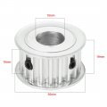 Uxcell Aluminum 5m 20 Teeth 15mm Bore Timing Belt Idler Pulley Flange Synchronous Wheel For 3d Printer Cnc