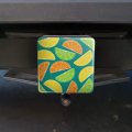 Citrus Lemon Lime Orange Slices Pattern Tow Trailer Hitch Cover Plug Insert