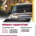 Hecasa A Pillar Molding Cover For 2011-2013 Infiniti Qx56 2014-2023 Qx80 2017-2023 Nissan Armada Front Windshield Trim Panel