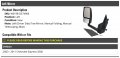 Left Driver Side Manual Folding Tow Mirror Black Compatible With 2003-2011 Chevy Express 3500
