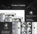 Aurora 3 Inch Marine White Led Cubed Light Flood Pattern 800 Lumens