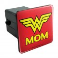 Wonder Woman Mom Logo Tow Trailer Hitch Cover Plug Insert