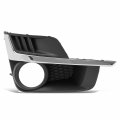 Fog Lamp Model Chrome Molding Su1039110 Bumper Insert For Subaru Impreza 2015-2016 Passenger Right Side Matte Polished Black 