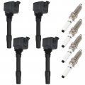 Ocpty 4 Ignition Coils Wilth Iridium Spark Plugs Fit For Mini Cooper 230i 340i 530e 530i 540i 740i X1 I8 2138643360 C-974 C1842