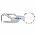 Ipick Image Compatible With Ford Logo Silver Carabiner-style Snap Hook Metal Key Chain