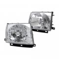 Tlaps 7422449718767 For 1997-2000 Toyota Tacoma 2wd 2 Wheel Drive 1998-2000 4wd 4 Chrome Housing Headlights 