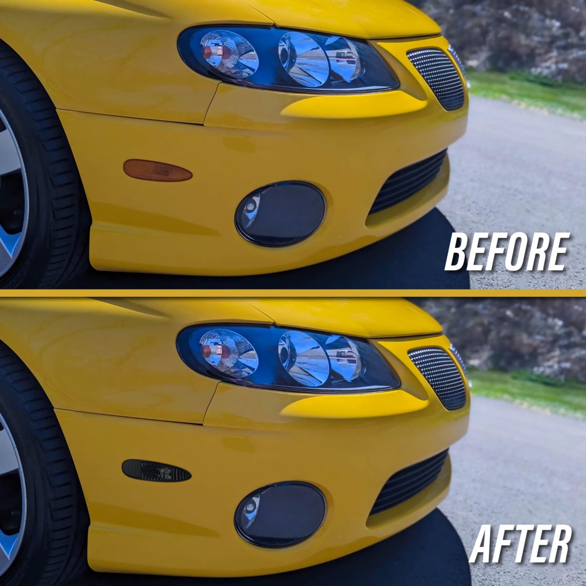 Usr 04-06 Gto Side Marker Lights Smoke Front Bumper Sidemarkers Lamps Set Left Right For 2004-2006 Pontiac Smoked Lens With