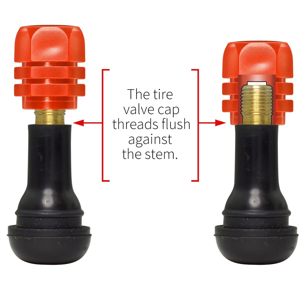 Ford Mustang Mach E Glow In The Dark Tire Valve Caps Black Orange Set Of 4 Universal Fit For Cars Suvs And Trucks 0 6 X 75