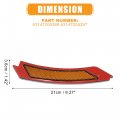 X Autohaux Front Bumper Reflector Side Marker 63147205398 63147205397 For Bmw 3 Series E90 E91 Lci 2009-2011 Replace Amber