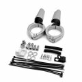 Httmt- Front Chrome Turn Signal Relocation Kit Compatible With H-d Harle Fxd Dyna 2008-2017 P N Mt224-023-cd