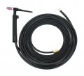 26fv Series 200 Amp Air Cooled Flexible Head Tig Torch With Valve 12 5 Feet 2-piece Cable Lc40 Connector 
