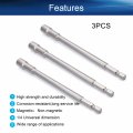 Bettomshin 3 Pcs 1 4 Quick-change Hex Shank 8mm Magnetic Nut Setter Driver Drill Bit 150mm Length Metric