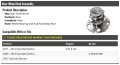 Rear Wheel Hub And Bearing Assembly Compatible With 2007-2012 Hyundai Elantra